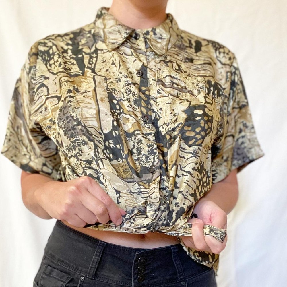 Wild Print Button-Down - Picture 2 of 4
